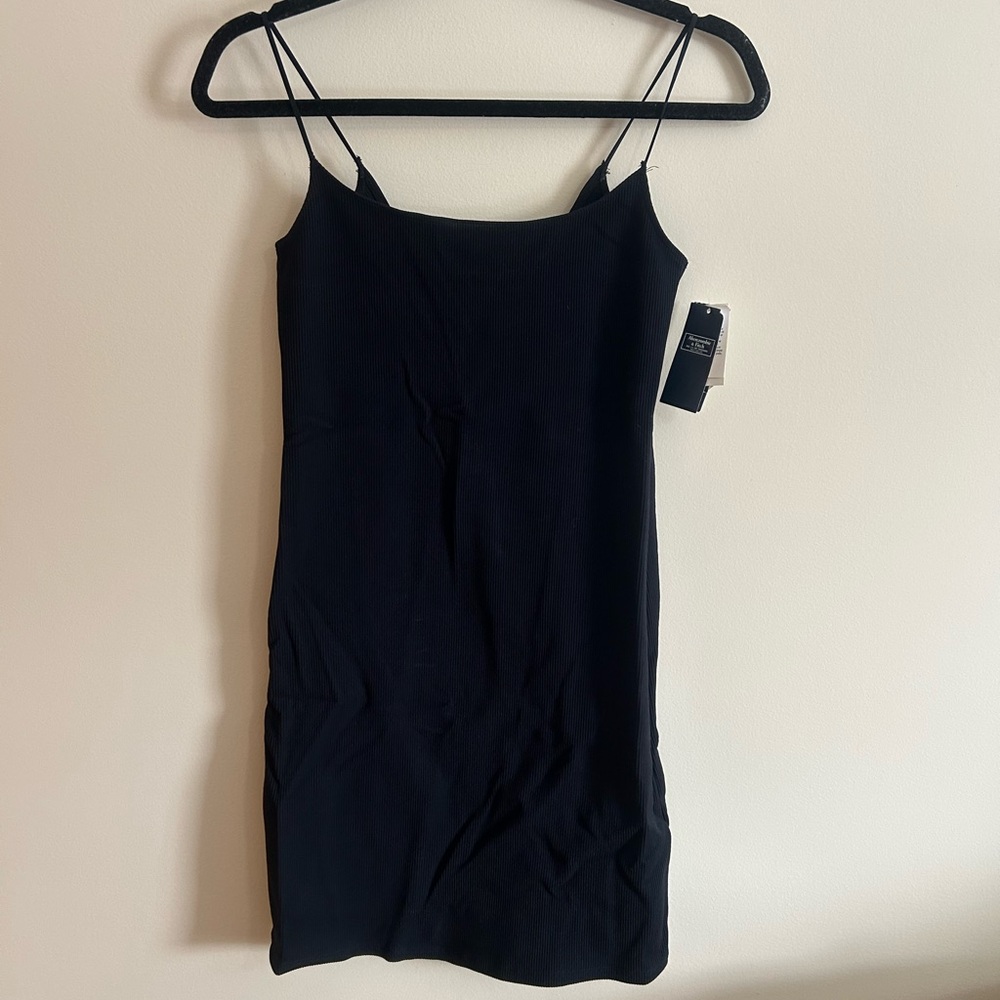 Abercrombie & Fitch Black Ribbed Dress